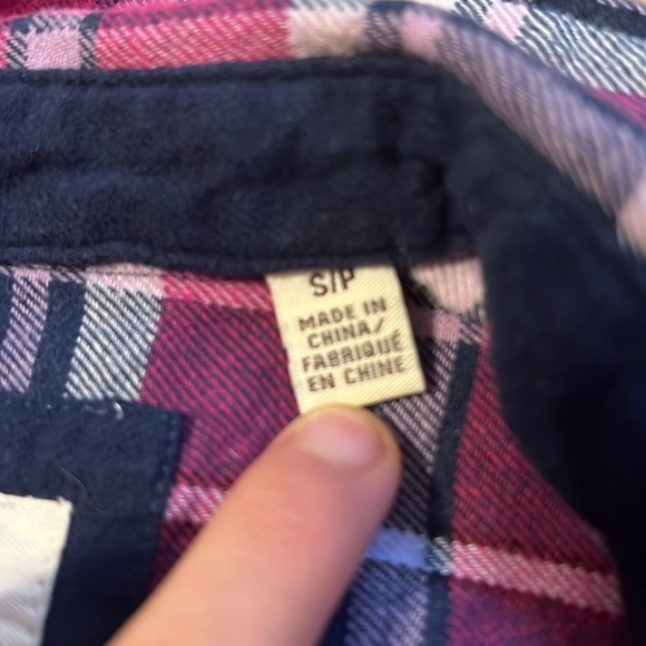 Weatherproof vintage, Pink plaid button down - Picture 3 of 4